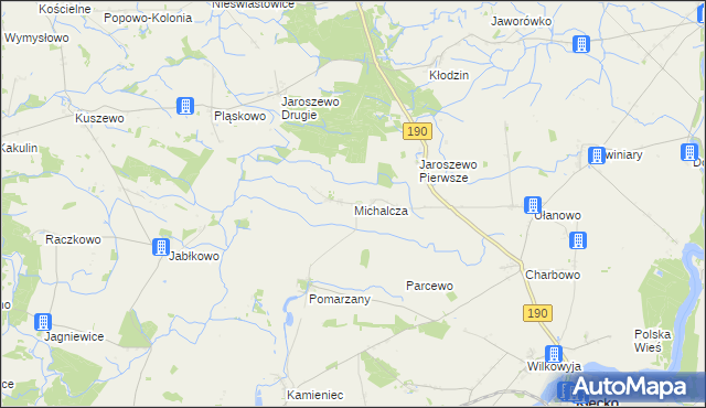 mapa Michalcza, Michalcza na mapie Targeo