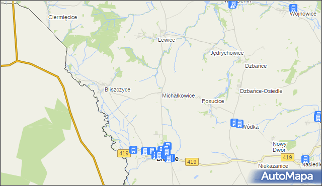 mapa Michałkowice, Michałkowice na mapie Targeo