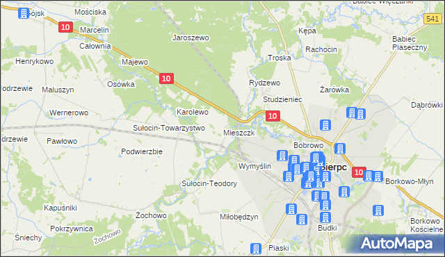 mapa Mieszczk, Mieszczk na mapie Targeo