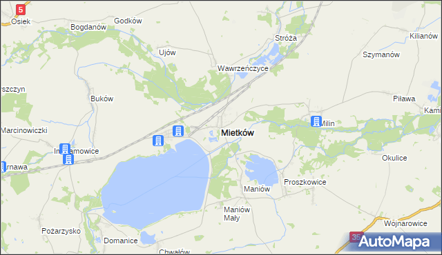 mapa Mietków, Mietków na mapie Targeo