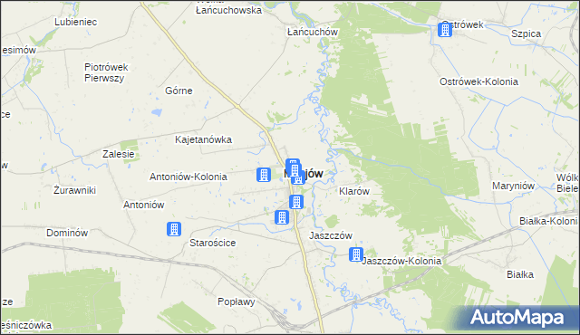 mapa Milejów powiat łęczyński, Milejów powiat łęczyński na mapie Targeo
