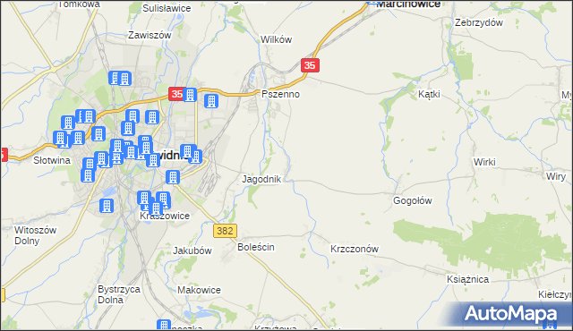 mapa Miłochów, Miłochów na mapie Targeo