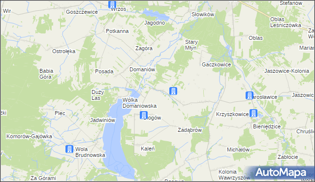 mapa Młódnice, Młódnice na mapie Targeo