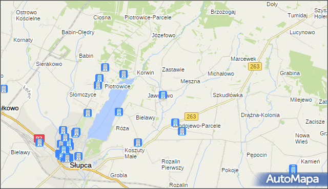 mapa Młodojewo, Młodojewo na mapie Targeo