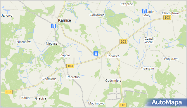 mapa Mojszewo, Mojszewo na mapie Targeo