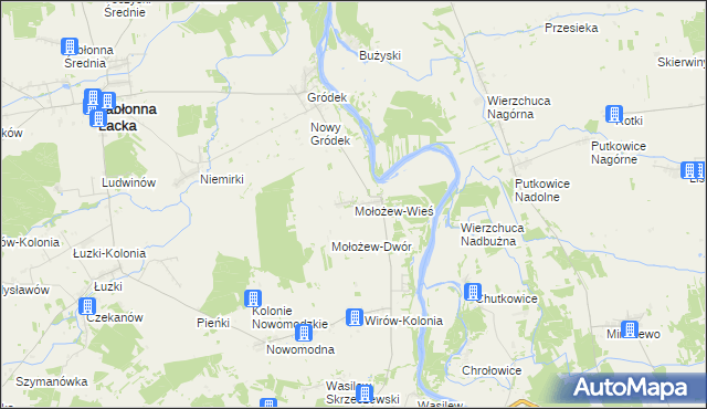 mapa Mołożew-Wieś, Mołożew-Wieś na mapie Targeo