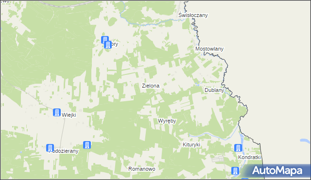 mapa Mostowlany-Kolonia, Mostowlany-Kolonia na mapie Targeo