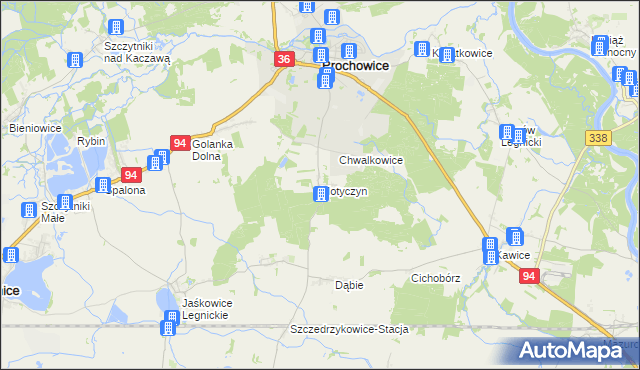 mapa Motyczyn, Motyczyn na mapie Targeo