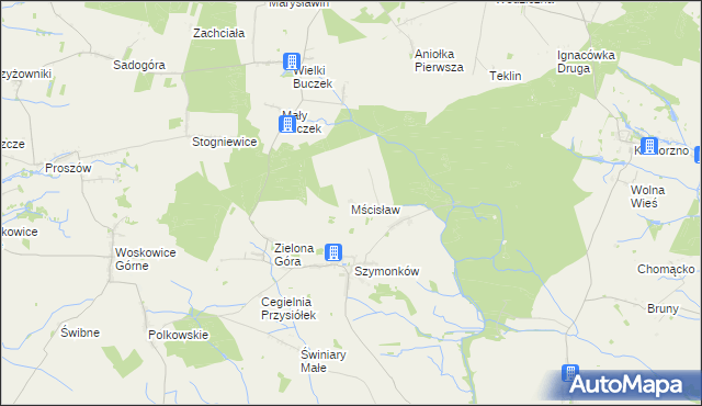 mapa Mścisław, Mścisław na mapie Targeo