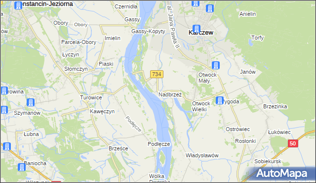 mapa Nadbrzeż, Nadbrzeż na mapie Targeo
