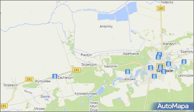 mapa Nałęcza, Nałęcza na mapie Targeo