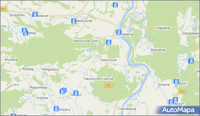 mapa Naroczyce, Naroczyce na mapie Targeo