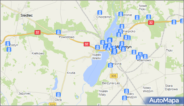 mapa Niałek Wielki, Niałek Wielki na mapie Targeo