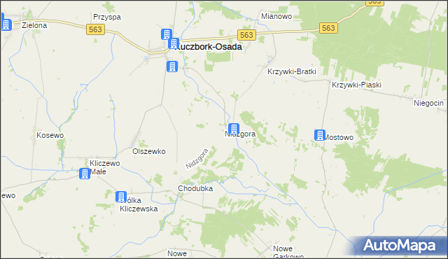 mapa Nidzgora, Nidzgora na mapie Targeo