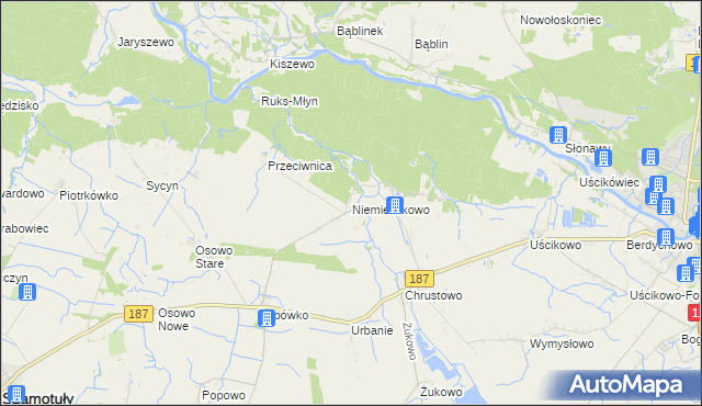 mapa Niemieczkowo, Niemieczkowo na mapie Targeo