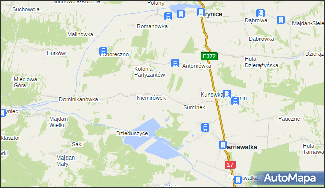 mapa Niemirówek-Kolonia, Niemirówek-Kolonia na mapie Targeo