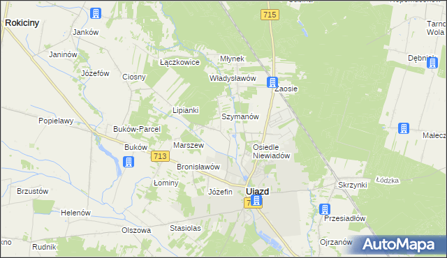 mapa Niewiadów PGR, Niewiadów PGR na mapie Targeo