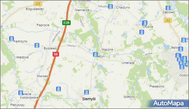 mapa Nieżyn, Nieżyn na mapie Targeo