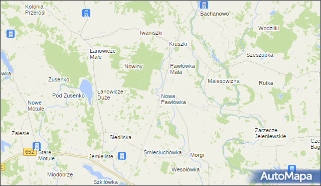 mapa Nowa Pawłówka, Nowa Pawłówka na mapie Targeo