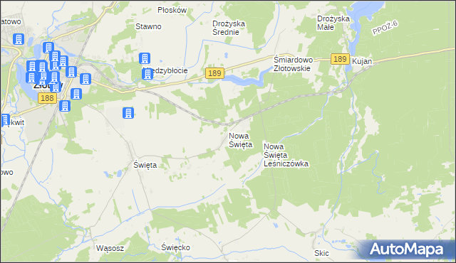 mapa Nowa Święta, Nowa Święta na mapie Targeo