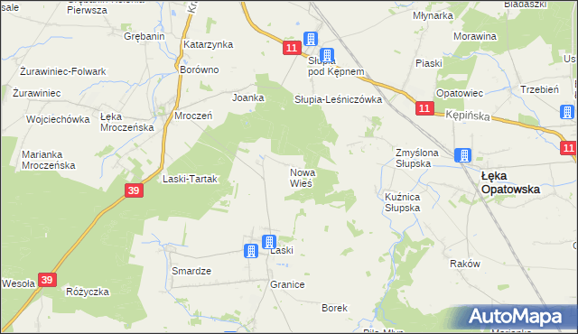 mapa Nowa Wieś gmina Trzcinica, Nowa Wieś gmina Trzcinica na mapie Targeo