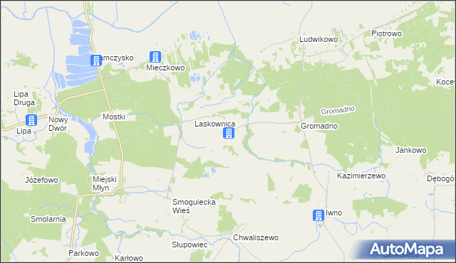 mapa Nowa Wieś Notecka, Nowa Wieś Notecka na mapie Targeo