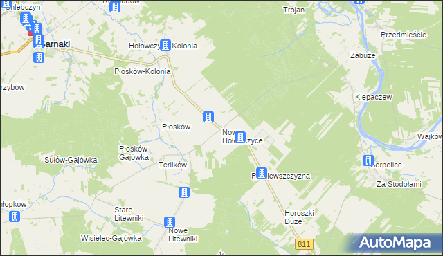 mapa Nowe Hołowczyce, Nowe Hołowczyce na mapie Targeo