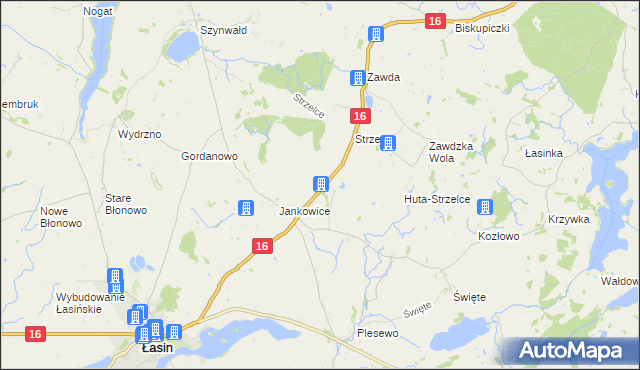 mapa Nowe Jankowice gmina Łasin, Nowe Jankowice gmina Łasin na mapie Targeo