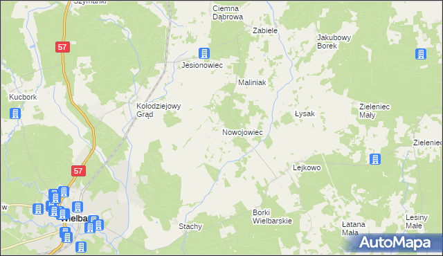 mapa Nowojowiec, Nowojowiec na mapie Targeo