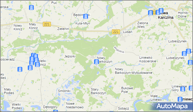 mapa Nowy Barkoczyn, Nowy Barkoczyn na mapie Targeo