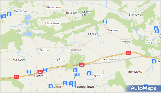 mapa Nowy Belęcin, Nowy Belęcin na mapie Targeo