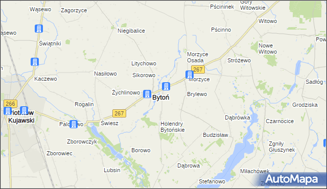 mapa Nowy Dwór gmina Bytoń, Nowy Dwór gmina Bytoń na mapie Targeo