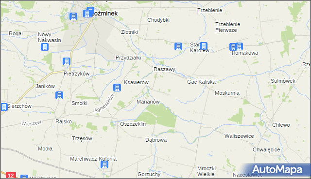 mapa Nowy Karolew, Nowy Karolew na mapie Targeo