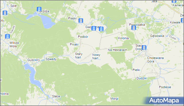 mapa Nowy Nart, Nowy Nart na mapie Targeo