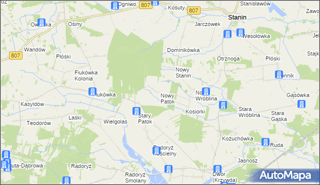 mapa Nowy Patok, Nowy Patok na mapie Targeo