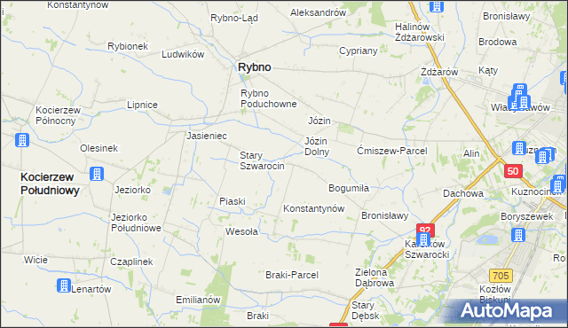 mapa Nowy Szwarocin, Nowy Szwarocin na mapie Targeo