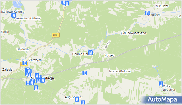 mapa Nurczyk, Nurczyk na mapie Targeo