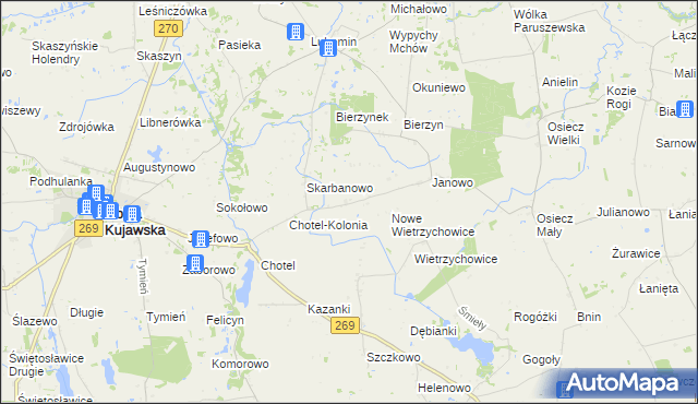 mapa Obałki, Obałki na mapie Targeo