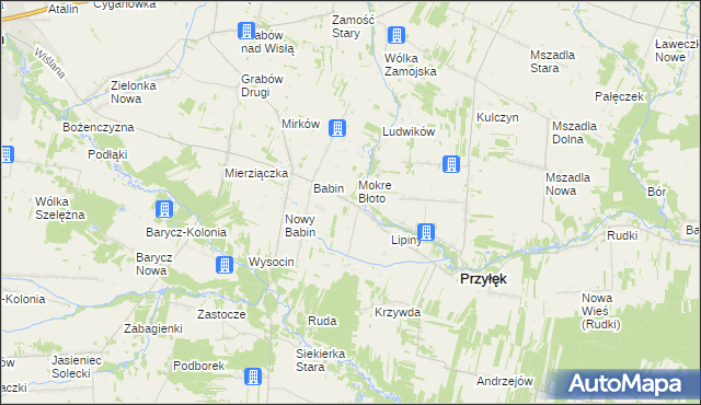 mapa Okrężnica, Okrężnica na mapie Targeo