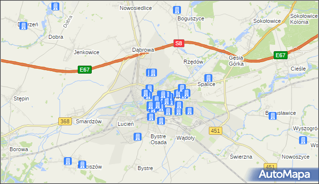 mapa Oleśnica, Oleśnica na mapie Targeo
