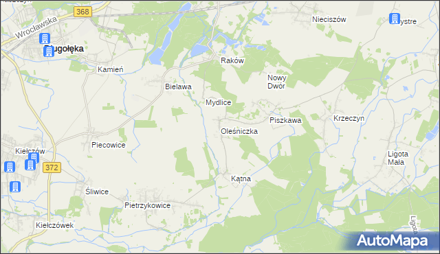 mapa Oleśniczka, Oleśniczka na mapie Targeo