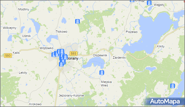 mapa Olszewnik, Olszewnik na mapie Targeo