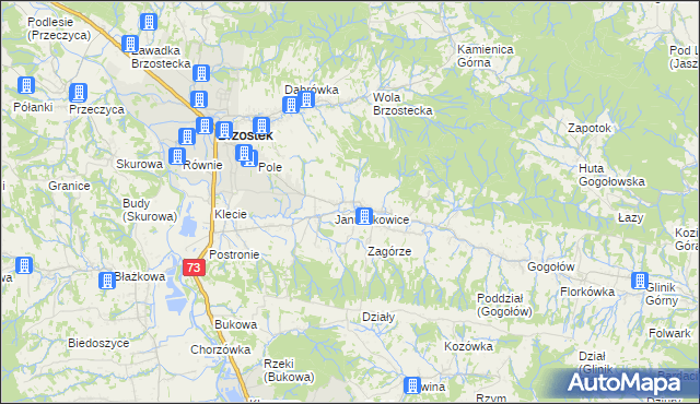 mapa Opacionka, Opacionka na mapie Targeo