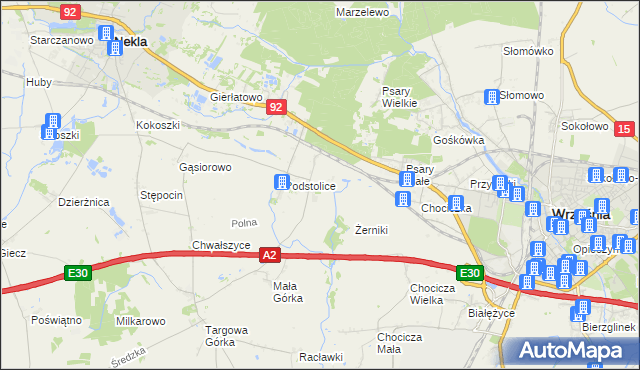 mapa Opatówko, Opatówko na mapie Targeo