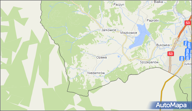 mapa Opawa, Opawa na mapie Targeo