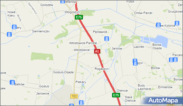 mapa Orądki, Orądki na mapie Targeo