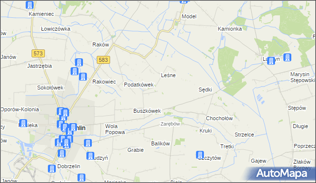 mapa Orątki Górne, Orątki Górne na mapie Targeo