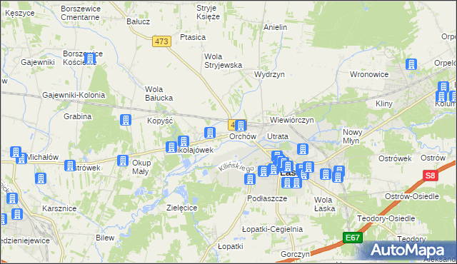 mapa Orchów, Orchów na mapie Targeo