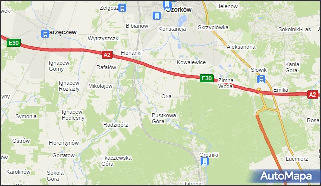 mapa Orła, Orła na mapie Targeo