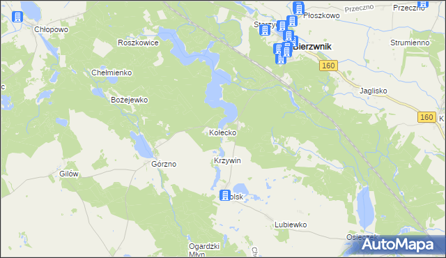 mapa Ostromęcko, Ostromęcko na mapie Targeo